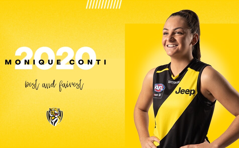 Conti Richmond’s inaugural AFLW best and fairest Conti Richmond’s inaugural AFLW best and fairest