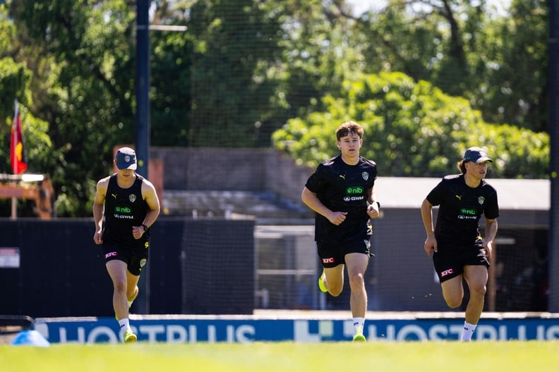 Noah Roberts-Thomson, Sam Cumming, Zane Peucker - AFL Training November 24
