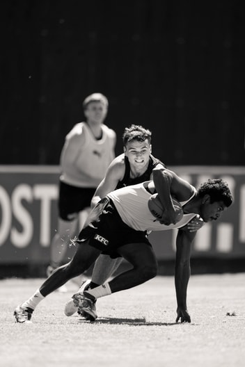 Maurice Rioli, Taj Hotton - AFL Training November 24-2