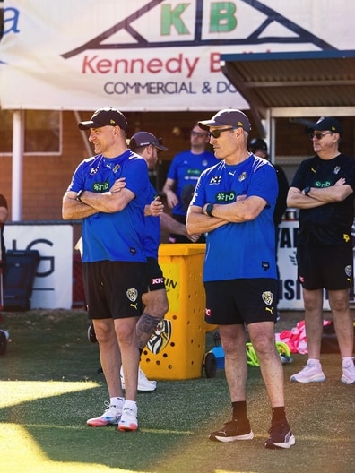 Adem Yze, Tim Livingstone - AFL Training November 26