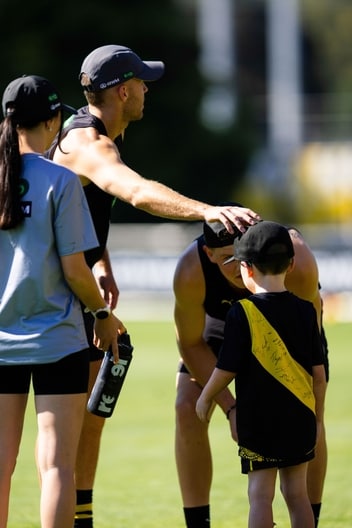 Josh Smillie, Kid, Sam Banks - AFL Training December 17