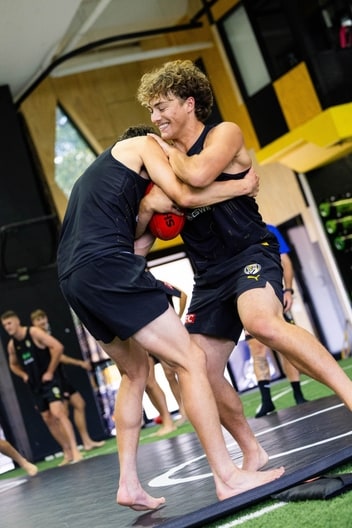 Zane Peucker - AFL Tackling Practice, January 19