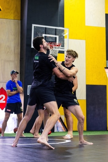 Campbell Gray, Oliver Hayes-Brown - AFL Tackling Practice, January 19