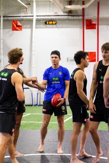 Matt Duffie - AFL Tackling Practice, January 19-5
