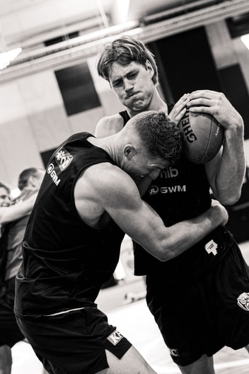 Ben Miller, Liam Fawcett - AFL Tackling Practice, January 19