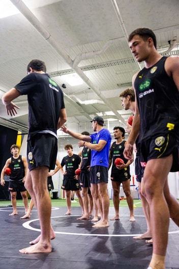 Matt Duffie - AFL Tackling Practice, January 19-2