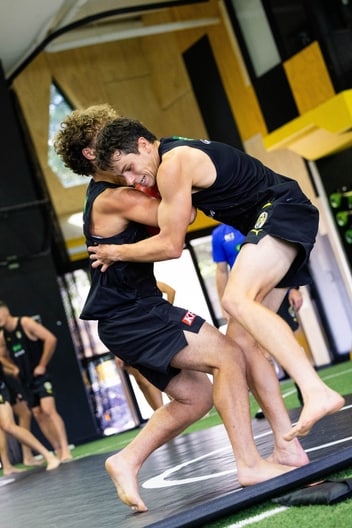 Sam Grlj, Zane Peucker - AFL Tackling Practice, January 19