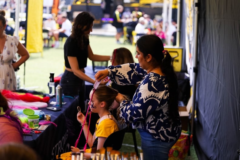 Face painting - Tigerland in Cardinia, January 31