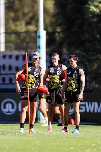 Austin Johnson, Lachlan Steet, Seth MacDonald - VFL Training, February 3