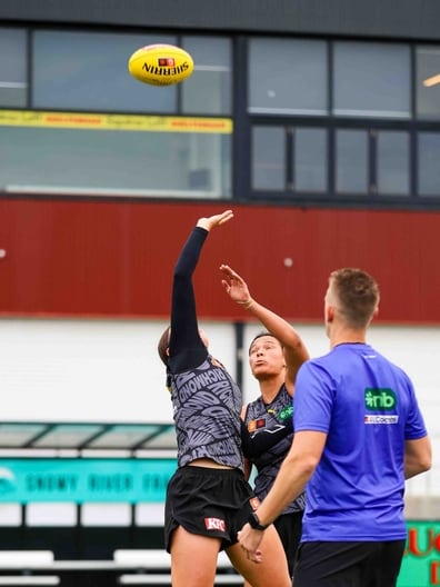 Caitlin Greiser, Poppy Kelly - AFLW Training, May 25, 2026