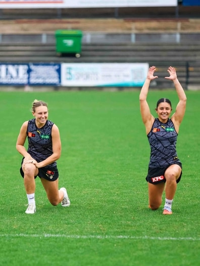 Beth Lynch, Emelia Yassir - AFLW Training, May 25, 2026