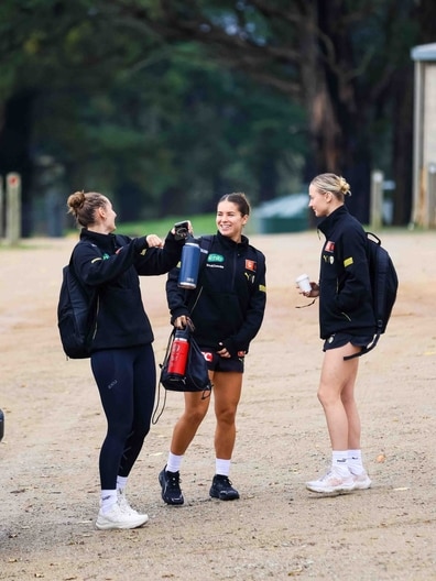 Ally Dallaway, Charli Wicksteed, Laura McClelland - AFLW Training, May 26, 2026