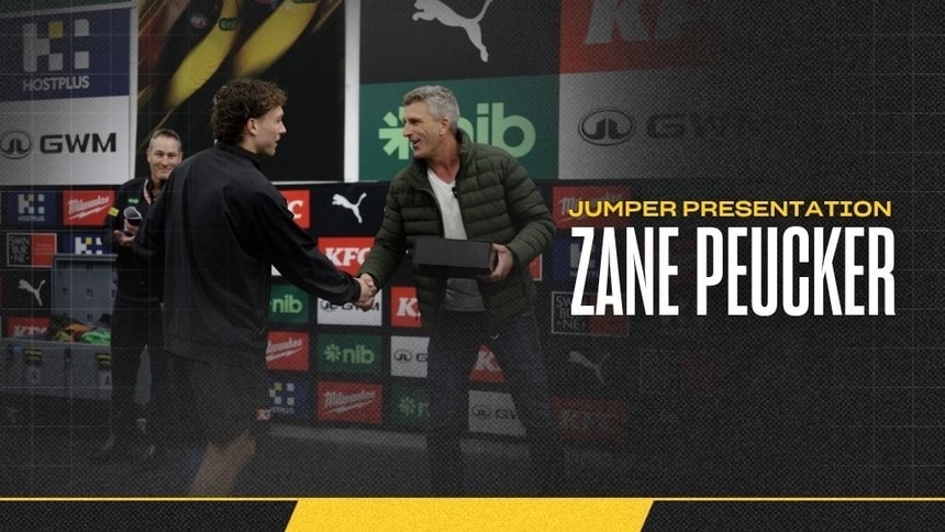 Richmond legend presents debut jumper!