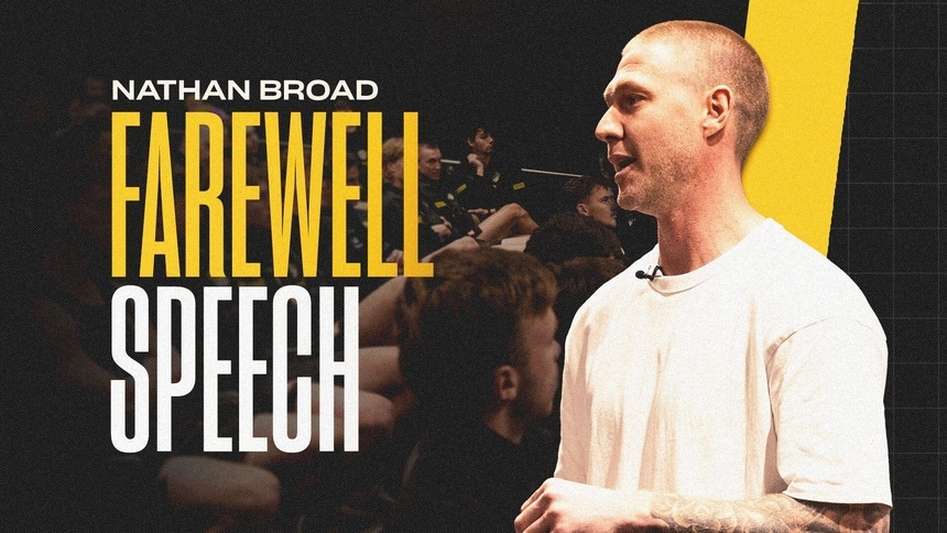 Broad's emotional retirement speech to Richmond teammates