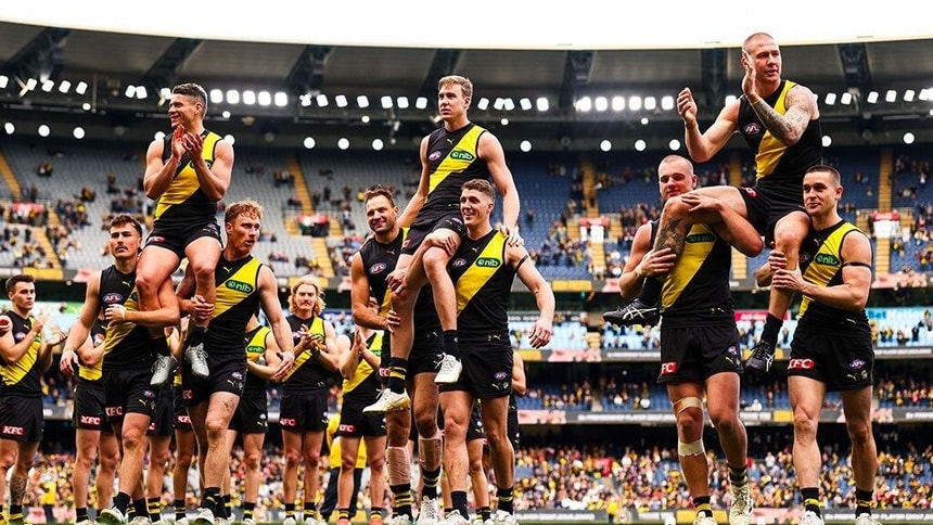 AFL Round 23: Tiger Army roars for heartfelt farewell to club champions